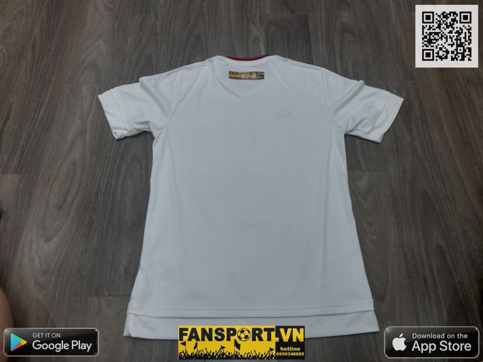 Áo đấu Manchester United 2015-2016 away shirt jersey white S AI6363