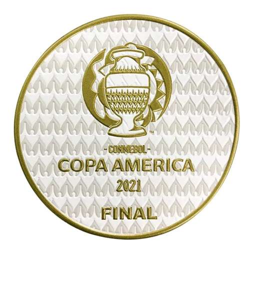 Patch Copa America 2021 gold Final badge Argentina Brazil