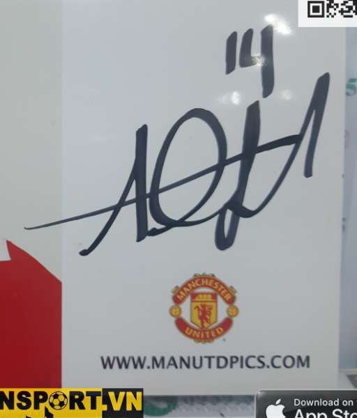 Ảnh chữ ký Alan Smith Manchester United 2004-2006 home signed hand