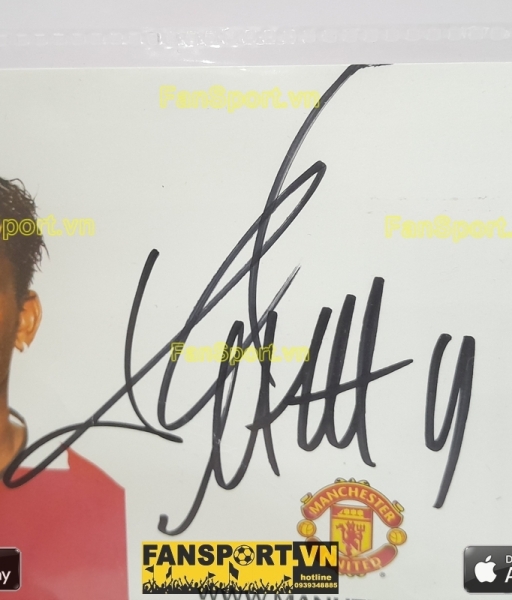 Ảnh chữ ký Louis Saha Manchester United 2004-2006 home signed hand