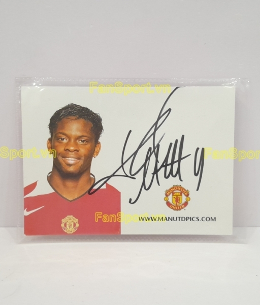 Ảnh chữ ký Louis Saha Manchester United 2004-2006 home signed hand