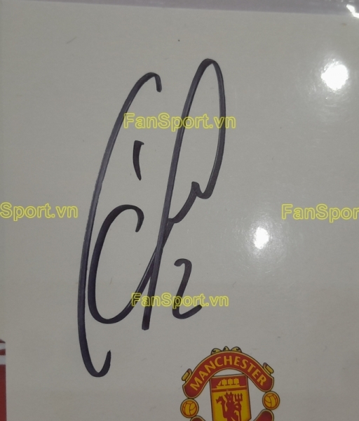 Ảnh chữ ký Victor Lindelof Manchester United 2017-2018 home signed