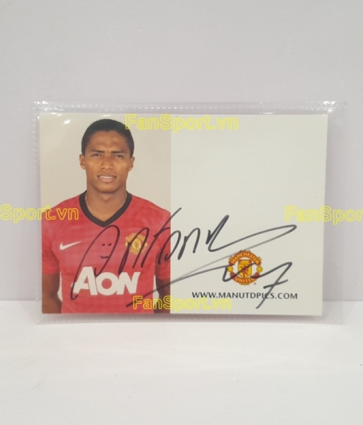 Ảnh chữ ký Antonio Valencia Manchester United 2012 2013 home signed