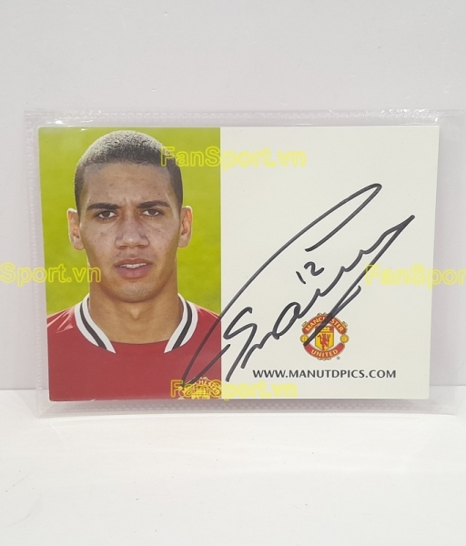 Ảnh chữ ký Chris Smalling Manchester United 2011 2012 signed hand