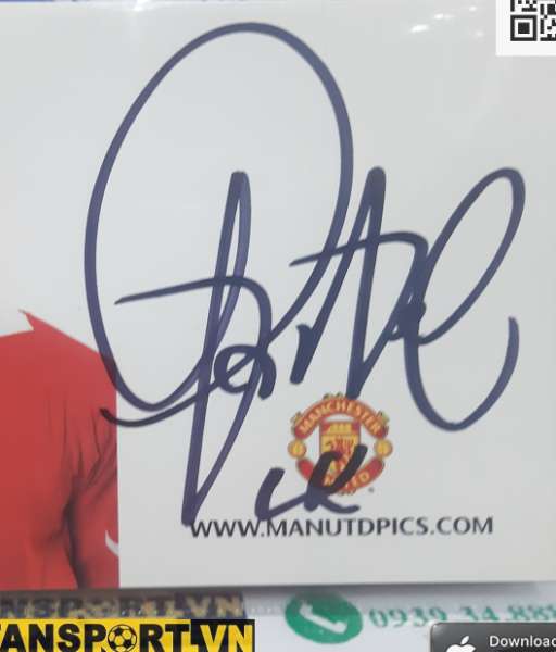 Ảnh chữ ký Quinton Fortune Manchester United 2004-2006 home signed