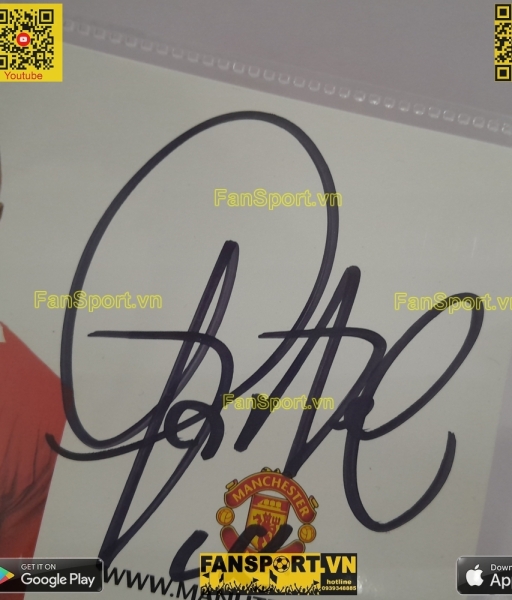 Ảnh chữ ký Quinton Fortune Manchester United 2004-2006 home signed