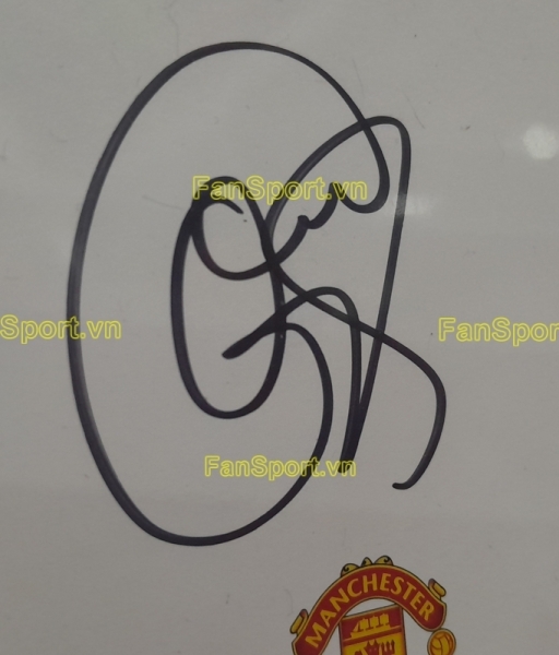 Ảnh chữ ký Ole Solskjaer coach Manchester United 2019 2020 signed