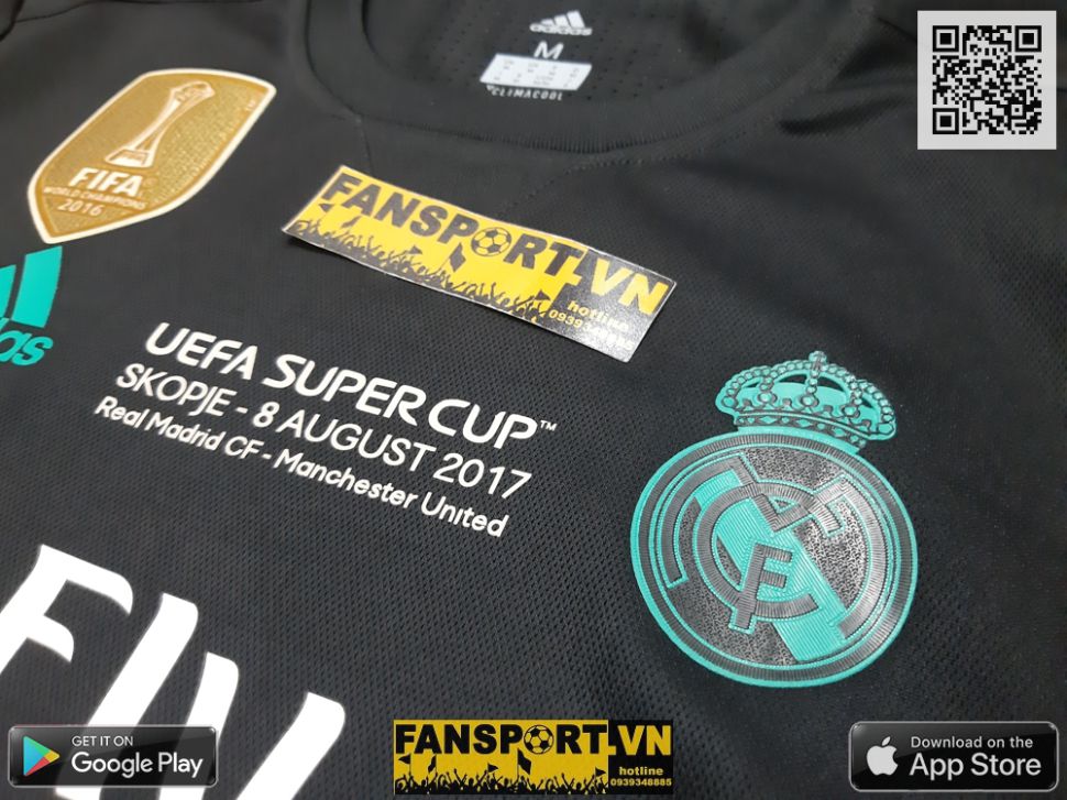 Áo đấu Ronald 7 Real Madrid UEFA Super Cup 2017 away shirt jersey 2018