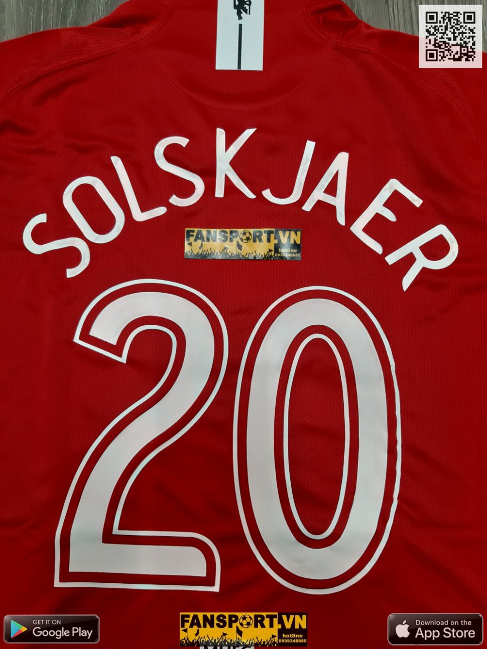 Áo đấu Solskjaer 20 Manchester United testimonial shirt 2008 home BNWT