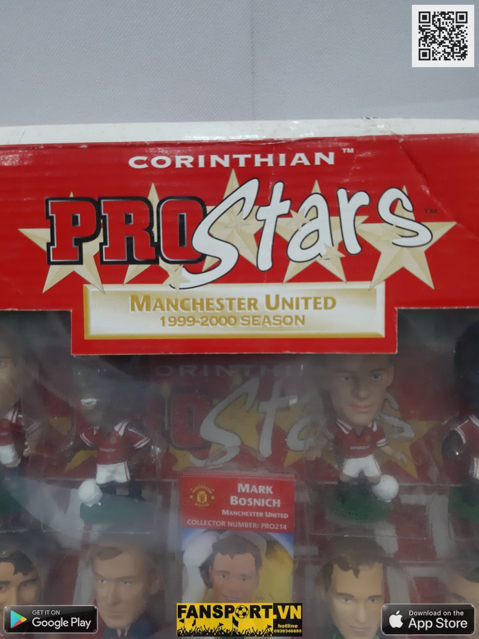 Box Manchester United 1998-1999-2000 home corinthian figure set