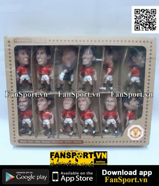 Box Manchester United Super Soccer Star Idols dolls 2004 2006 home