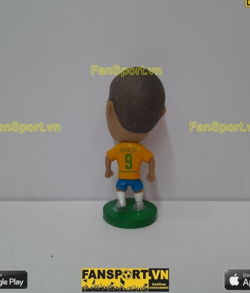 Tượng Ronaldo 9 Brazil 2002 2003 2004 home yellow kodoto