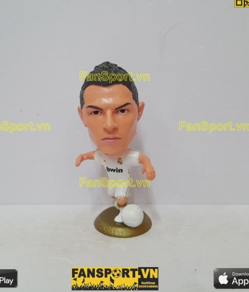 Tượng Cristiano Ronaldo 7 Real Madrid 2011 2012 home white kodoto CR7
