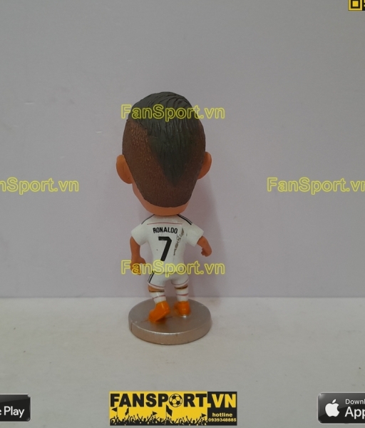 Tượng Cristiano Ronaldo 7 Real Madrid 2014-2015 home white kodoto