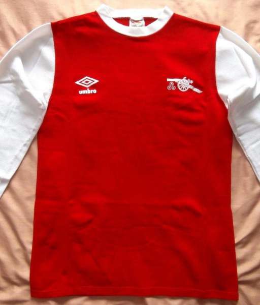 1977-1981 home Arsenal shirt jersey áo đấu bóng đá red