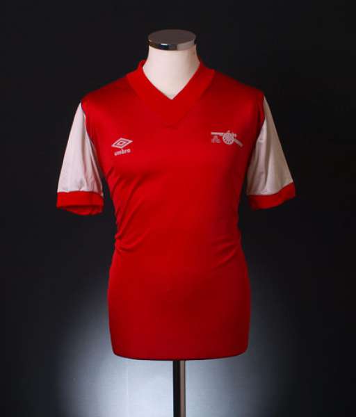1982-1984 home Arsenal shirt jersey áo đấu bóng đá red