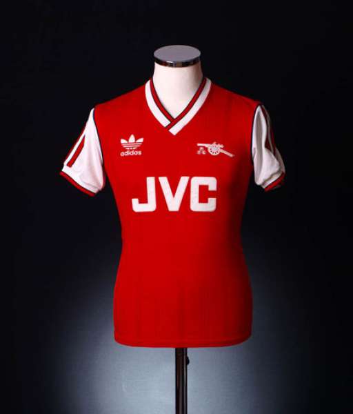 1986-1988 home Arsenal shirt jersey áo đấu bóng đá red
