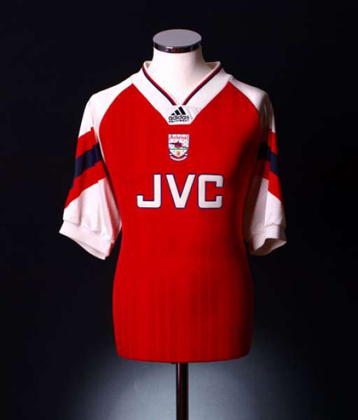 1992-1994 home Arsenal shirt jersey áo đấu bóng đá red