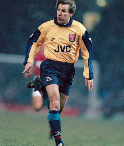 1994-1995 third Arsenal shirt jersey áo đấu bóng đá yellow