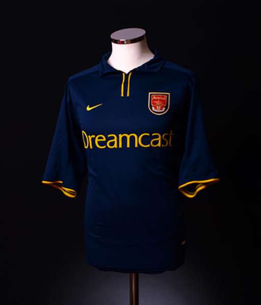 2000-2002 third Arsenal shirt jersey áo đấu bóng đá blue