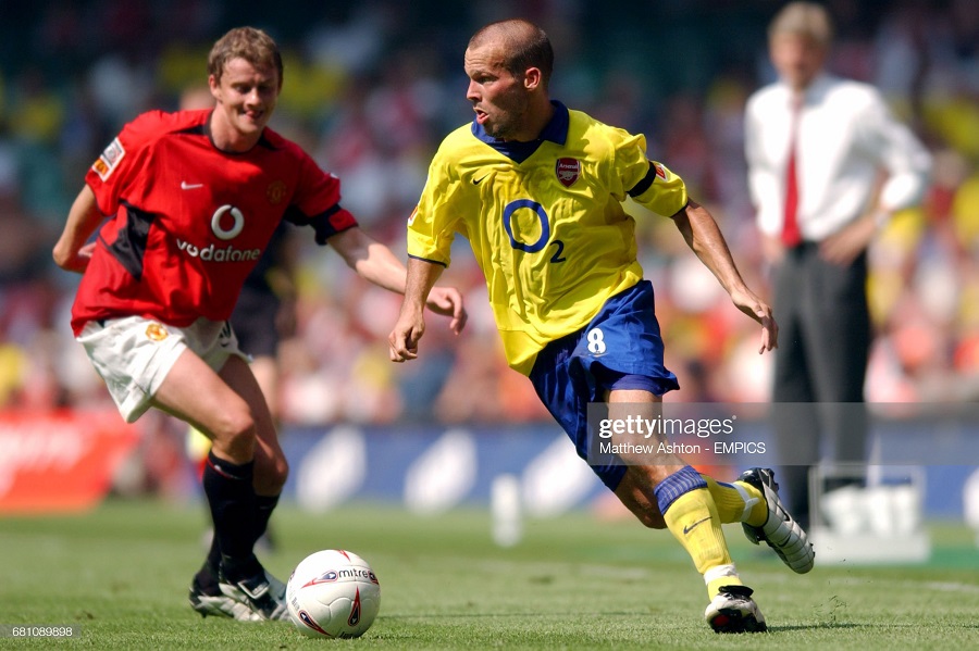 2003-2005 away third Arsenal shirt jersey áo đấu bóng đá yellow
