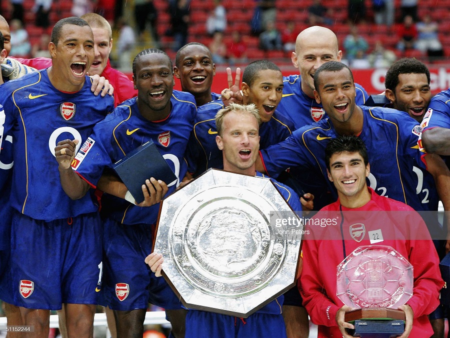 2004-2006 away third Arsenal shirt jersey áo đấu bóng đá blue