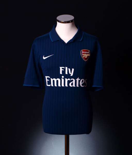 2009-2010 away Arsenal shirt jersey áo đấu bóng đá blue