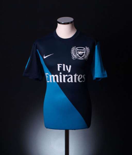 2011-2012 away Arsenal shirt jersey áo đấu bóng đá blue