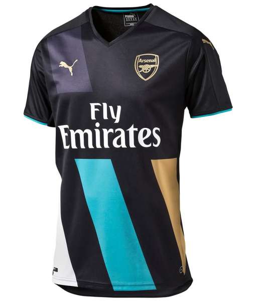 2015-2016 third Arsenal shirt jersey áo đấu bóng đá black