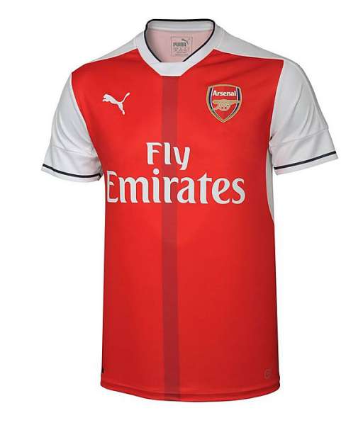 2016-2017 home Arsenal shirt jersey áo đấu bóng đá red