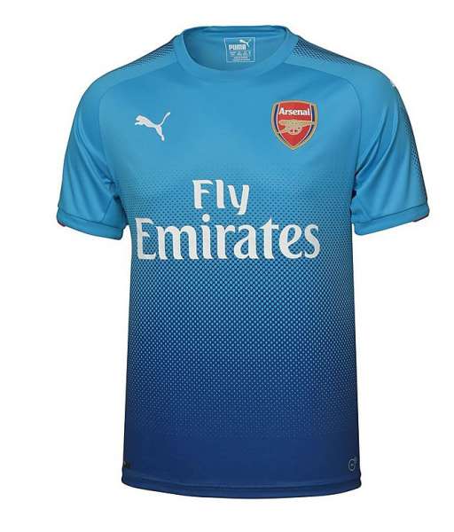 2017-2018 away Arsenal shirt jersey áo đấu bóng đá blue