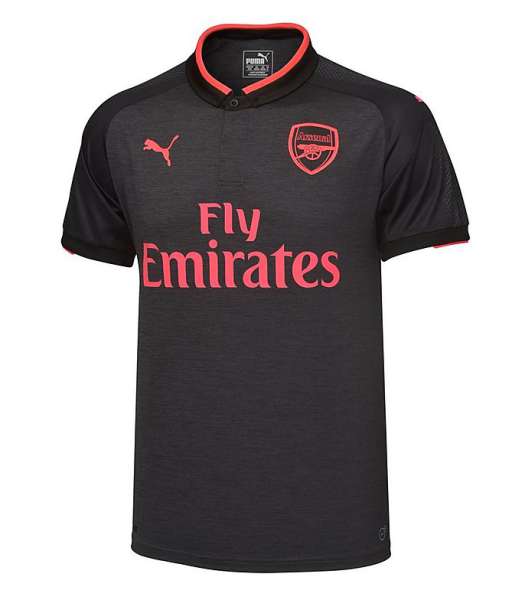 2017-2018 third Arsenal shirt jersey áo đấu bóng đá black