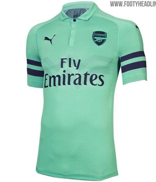 2018-2019 third Arsenal shirt jersey áo đấu bóng đá green