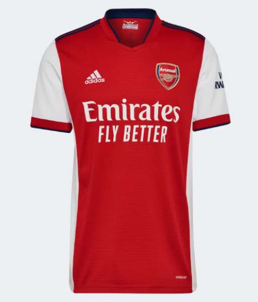 2021-2022 home Arsenal shirt jersey áo đấu bóng đá red