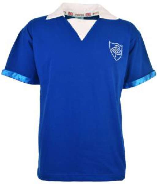1955-1957 home Chelsea shirt jersey áo đấu bóng đá blue