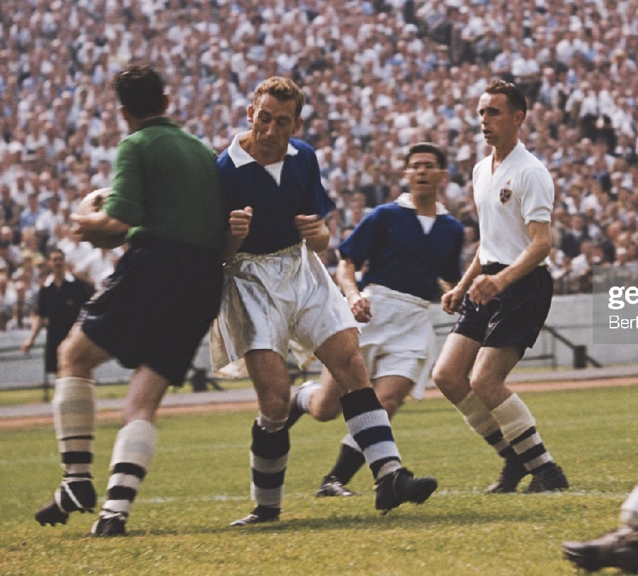 1955-1957 home Chelsea shirt jersey áo đấu bóng đá blue
