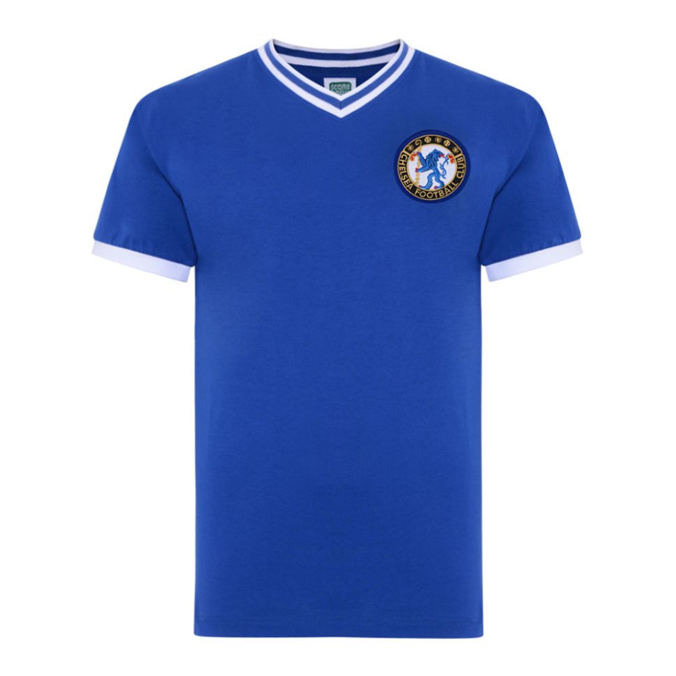 1960-1961 home Chelsea shirt jersey áo đấu bóng đá blue