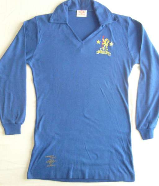 1972-1975 home Chelsea shirt jersey áo đấu bóng đá blue