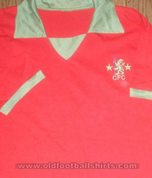1973-1974 away Chelsea shirt jersey áo đấu bóng đá red