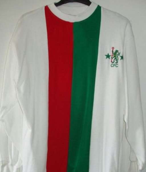 1974-1975 third Chelsea shirt jersey áo đấu bóng đá white