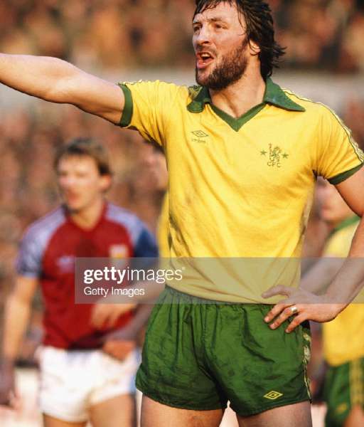 1978-1981 away Chelsea shirt jersey áo đấu bóng đá yellow