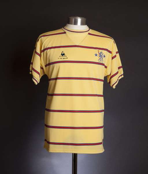 1984-1985 third Chelsea shirt jersey áo đấu bóng đá white