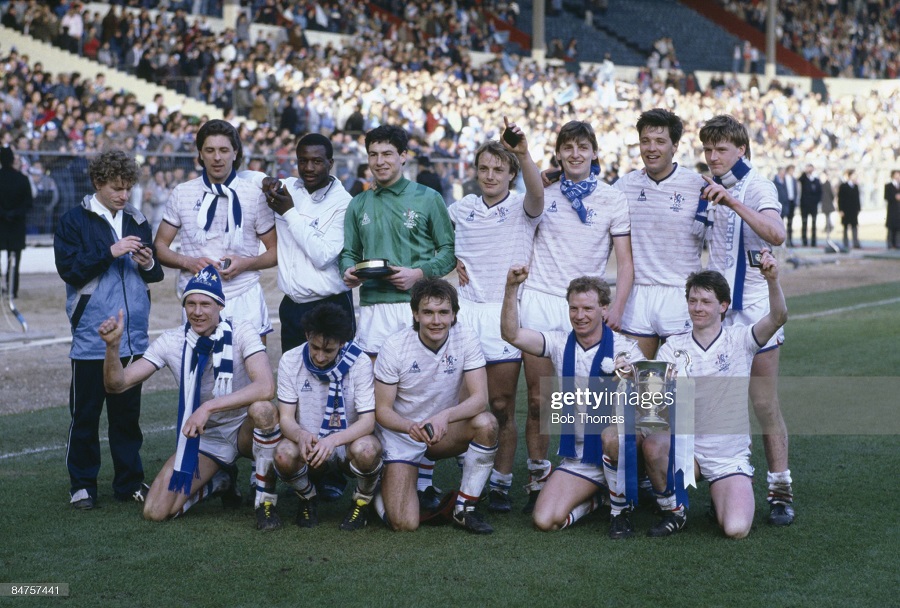 1984-19856 away third Chelsea shirt jersey áo đấu bóng đá white