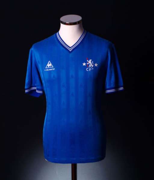 1985-1986 home Chelsea shirt jersey áo đấu bóng đá blue