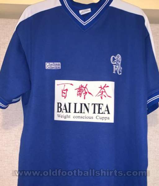 1986-1987 home Chelsea shirt jersey áo đấu bóng đá blue