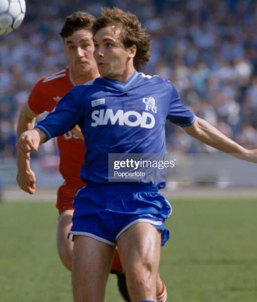 1986-1987 home Chelsea shirt jersey áo đấu bóng đá blue