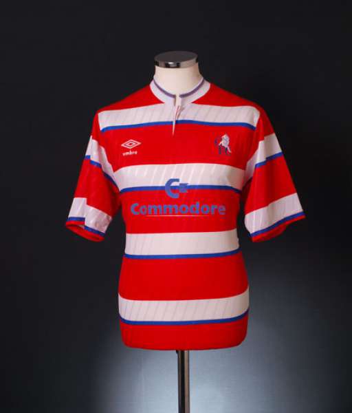 1988-1990 third away Chelsea shirt jersey áo đấu bóng đá red
