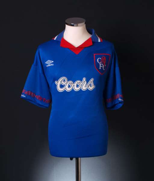 1994-1995 home Chelsea shirt jersey áo đấu bóng đá blue