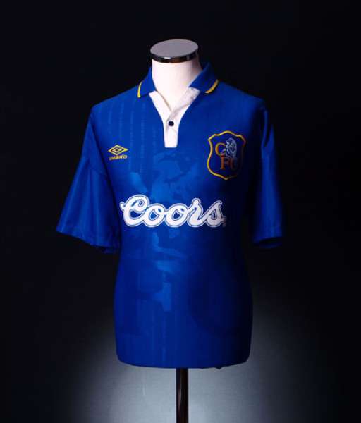 1995-1997 home Chelsea shirt jersey áo đấu bóng đá blue
