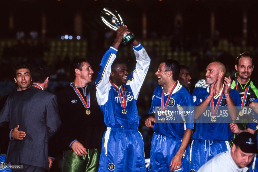 1997-1999 home Chelsea shirt jersey áo đấu bóng đá blue